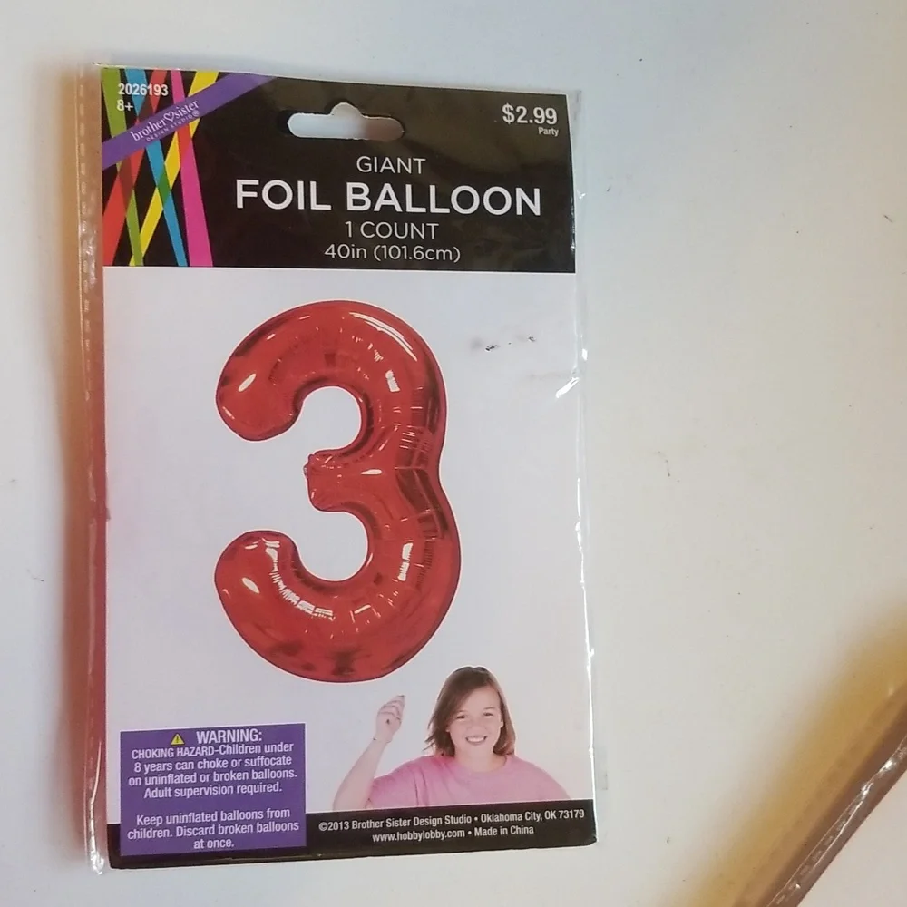 Birthday/Celebration Giant Foil Balloon 